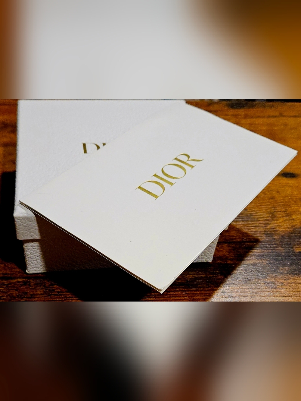 NEW Dior White Gold Gift Box Set Dust Bag Blank Card Tissue Paper Wallet Jewelry - Picture 12 of 15
